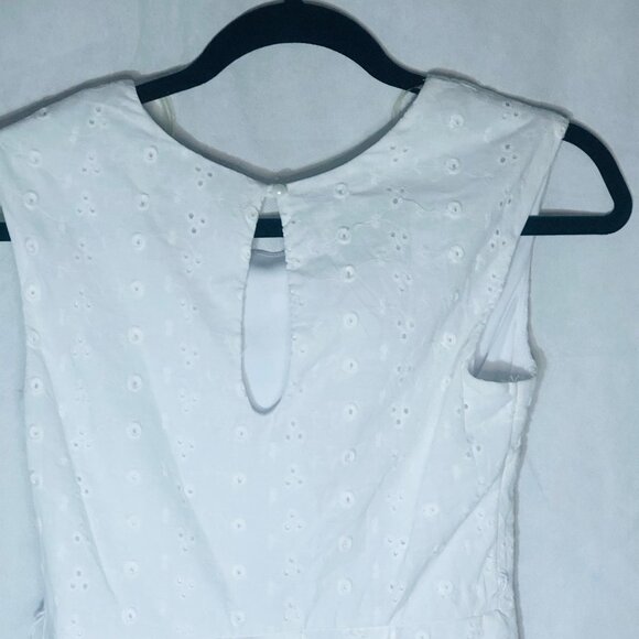 Ruby Rox sleeveless dress white pleated lace 2 layers size 5 new tags READ - Picture 10 of 10